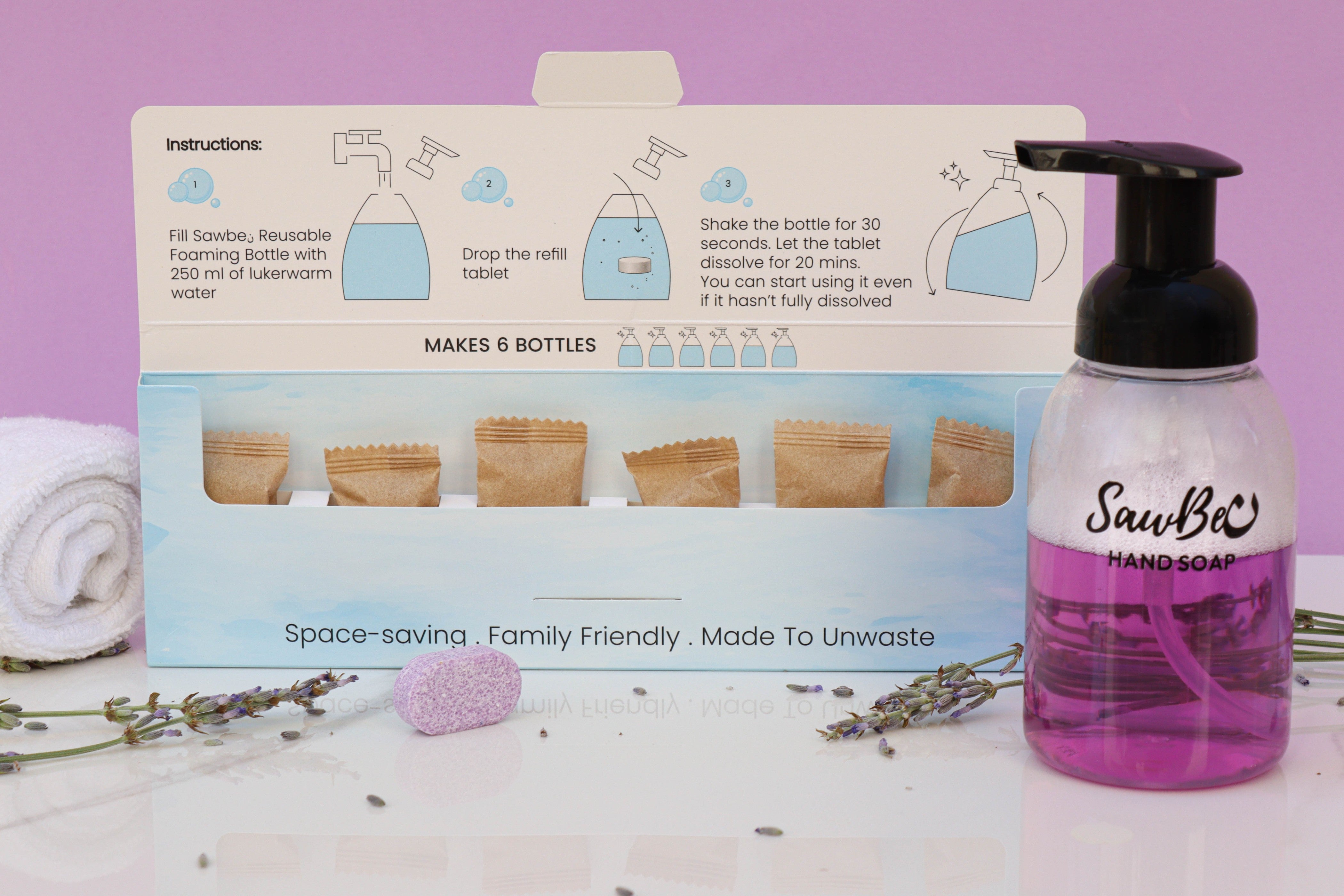 Lavender Foaming Hand Soap Starter Kit